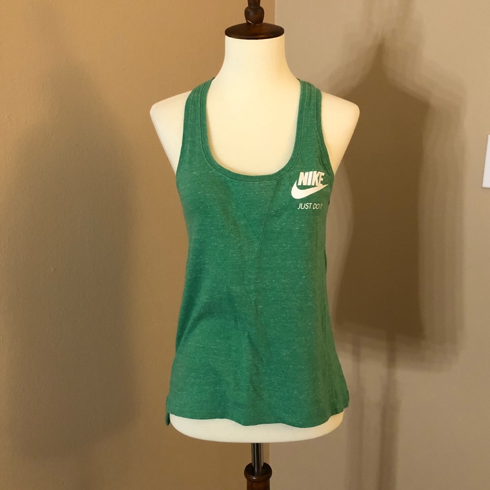 Nike green workout top
